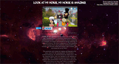 Desktop Screenshot of lookatmyhorsemyhorseisamazing.com